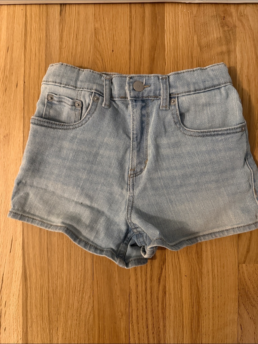 Light Blue Denim Kids Shorts